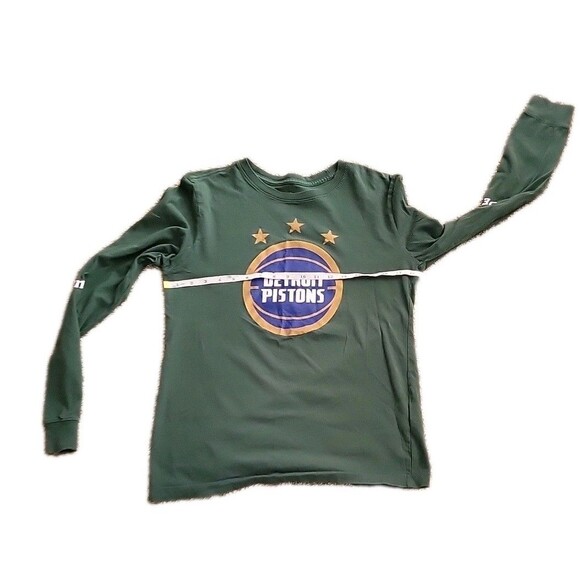 2022-23 Mens Detroit Pistons Team NBA St Cecilia Green L/S Shirt Nike Small - Picture 7 of 15